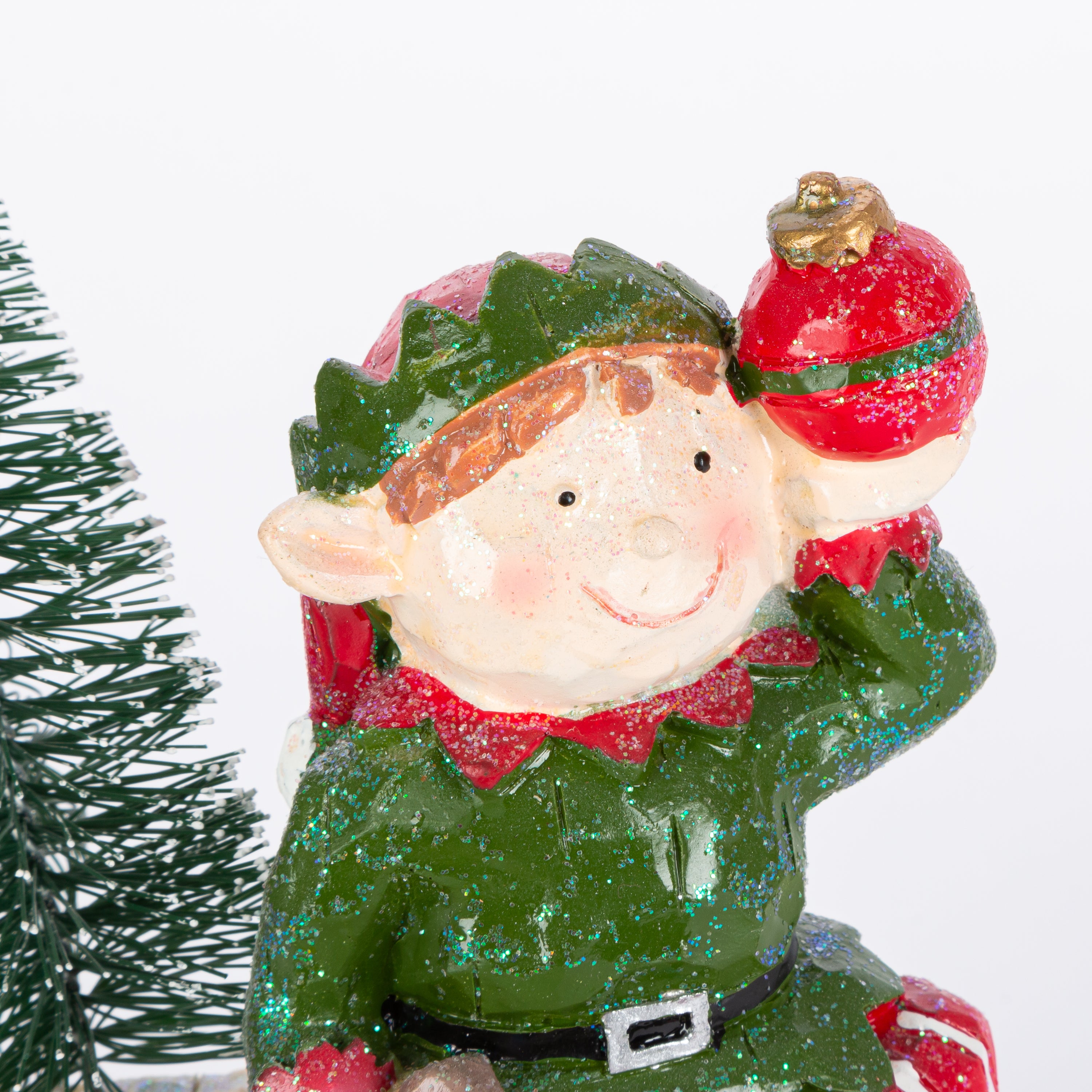 Set of 2 Whimsical Christmas Elf Holiday Stocking Holders